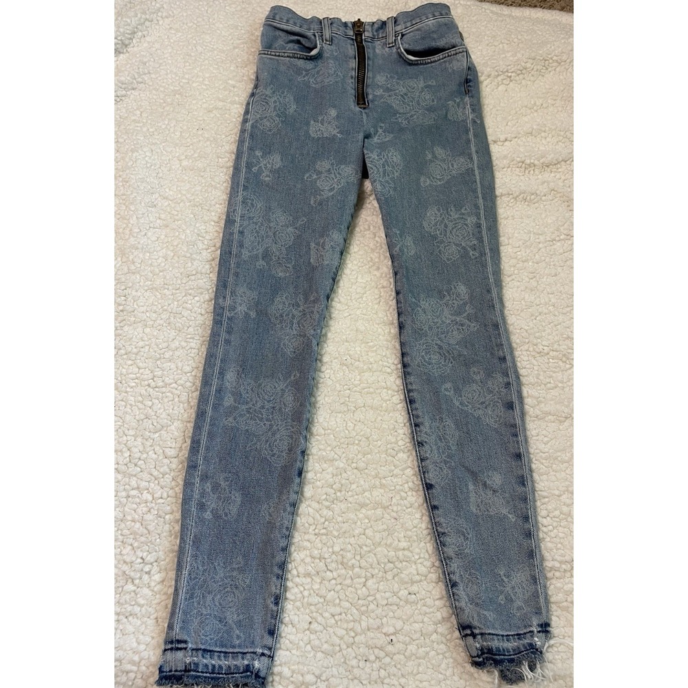 Baldwin Jeans Womens Sz 25 Front zip up Harley Rose Kansas City High Rise Skinny